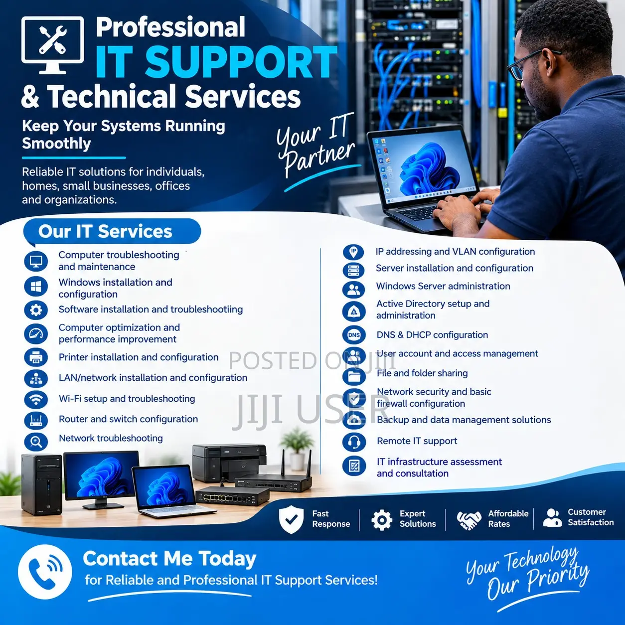 Professional IT Support, Computer and Network Services