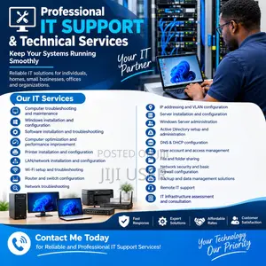 Professional IT Support, Computer and Network Services