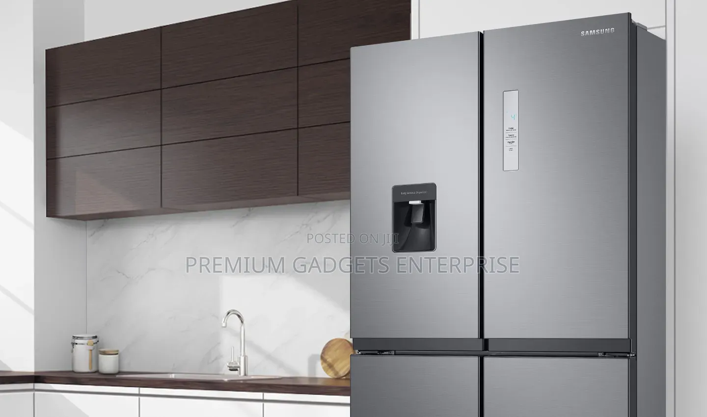 Modern Sleek Design 468ltrs Samsung French Door Fridge RF48A4000M9/GH
