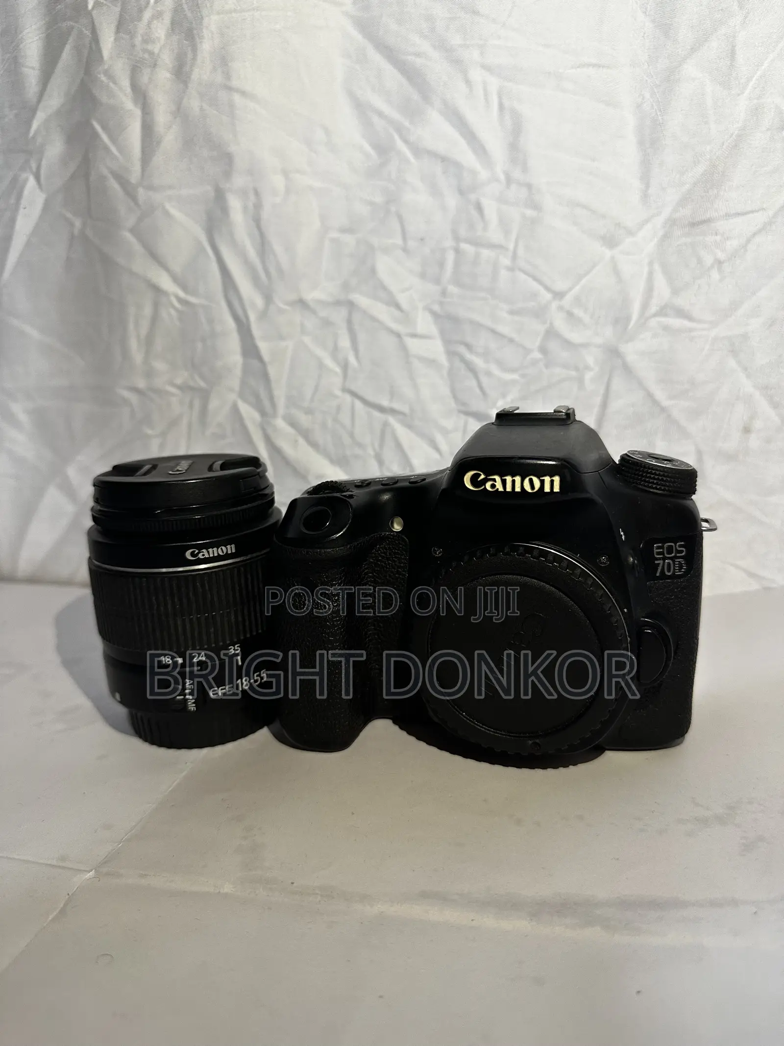 Canon 70d With 18-55mm Lens, Battery, Charger and TT50 Speedlite