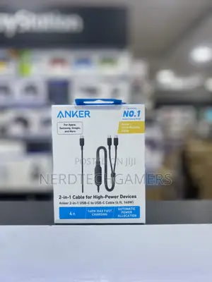 ANKER 2in1 USB-C to USB-C 6ft 140w