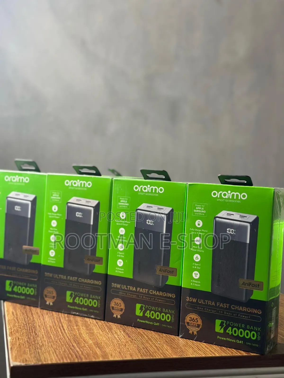 Oraimo PowerNova Q41 40000mAh Power Bank – 22.5W Fast Charging