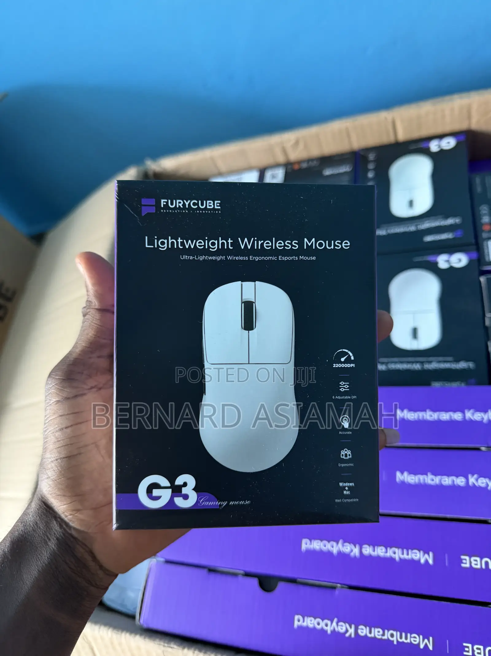 FURYCUBE G3 Ultra Lightweight Wireless Gaming Mouse