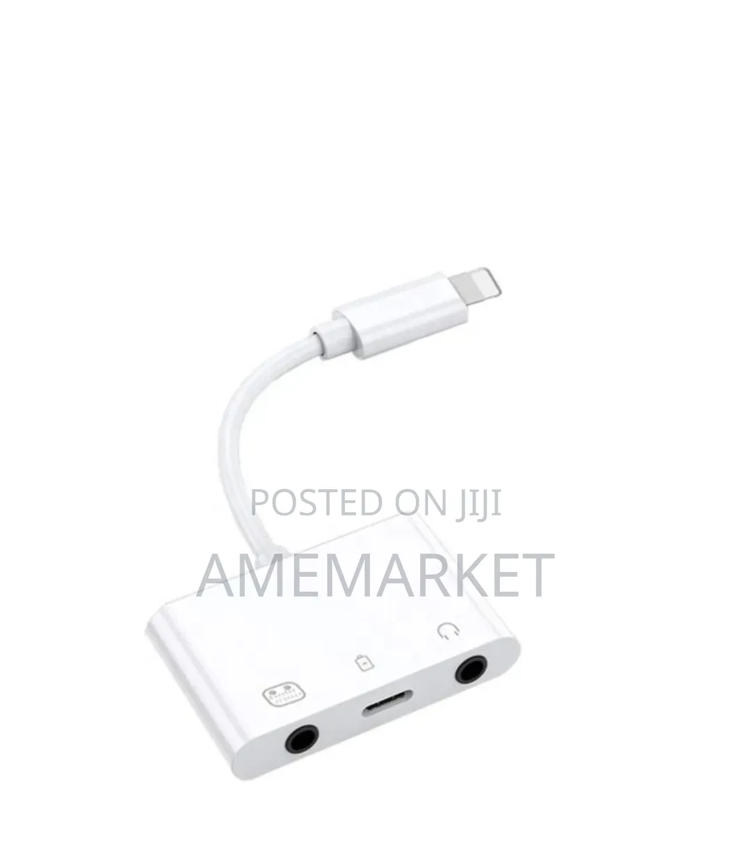 iPhone Sound Card Livestream Adapter – Lightning to Dual 3.5mm Audio