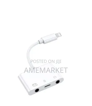iPhone Sound Card Livestream Adapter – Lightning to Dual 3.5mm Audio