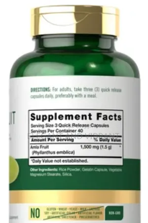Amla Fruit 1500mg Per Serving | 120 Capsules