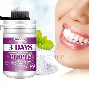 Purple Teeth Whitening Powder – Brightens Teeth Removes Stains Fast