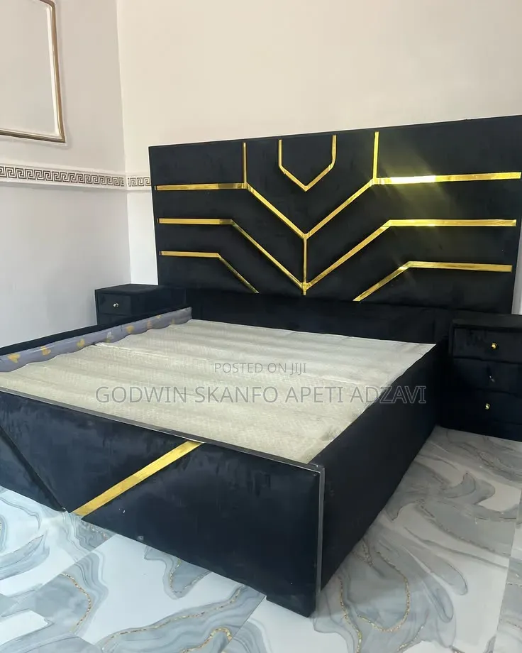 King Size Bed Frame and Side Drawer Available