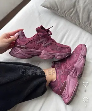 Original New Balance 9060 Burgundy Suede