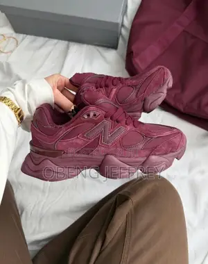Original New Balance 9060 Burgundy Suede