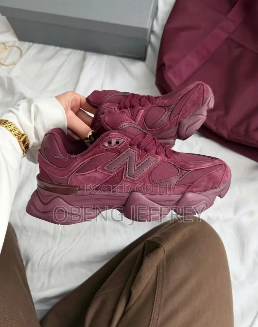 Original New Balance 9060 Burgundy Suede