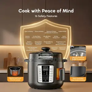 Rice Cooker (Oraimo KitchNova 1200W 6L Pressure Cooker)
