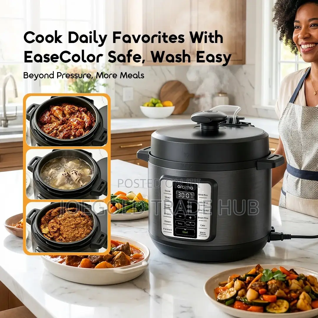 Rice Cooker (Oraimo KitchNova 1200W 6L Pressure Cooker)