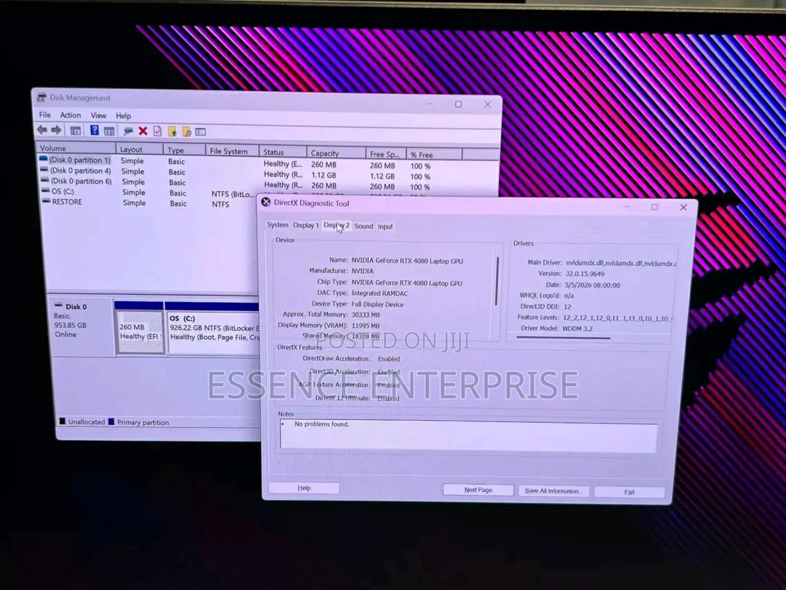 New Laptop Asus ROG Zephyrus G16 32GB Intel Core Ultra 9 SSD 1T