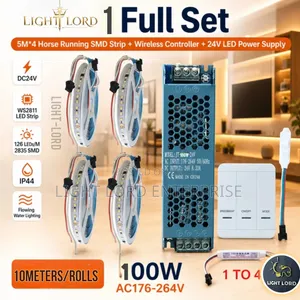 Flowing Water Chase Led Light Fullest 10m/100w Power Supply/Wire Switc
