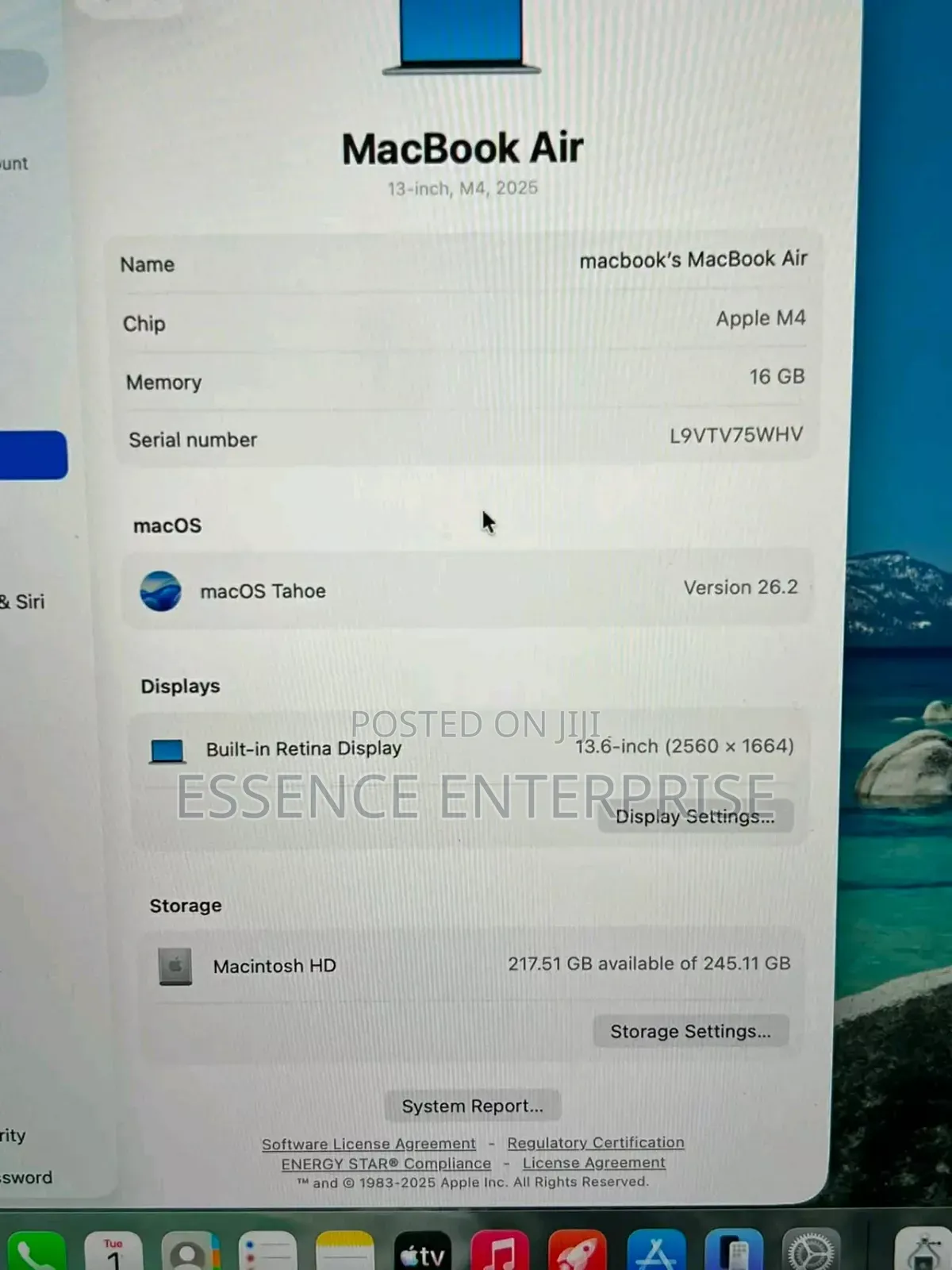 Laptop Apple MacBook Air 2025 M4 16GB Apple M5 SSD 512GB