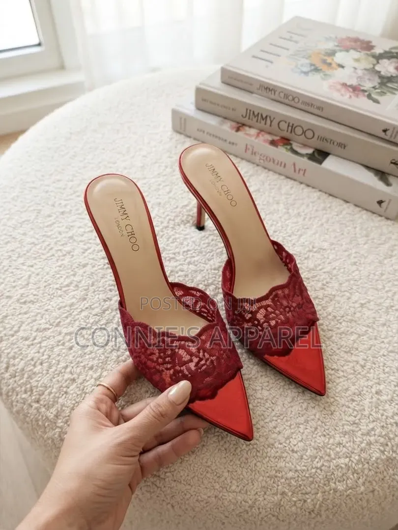 Ladies’ Black Lace Heels