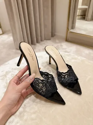 Ladies’ Black Lace Heels