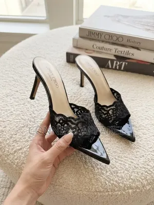 Ladies’ Black Lace Heels