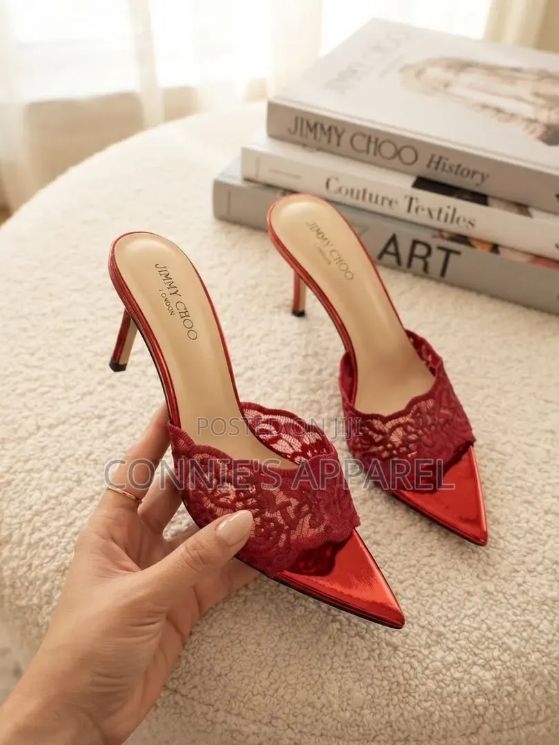 Ladies’ Black Lace Heels