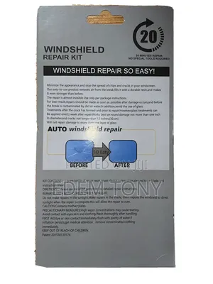 Do-It-Yourself Windshield Repair Kit :Fixing Small Cracks in Car Glass