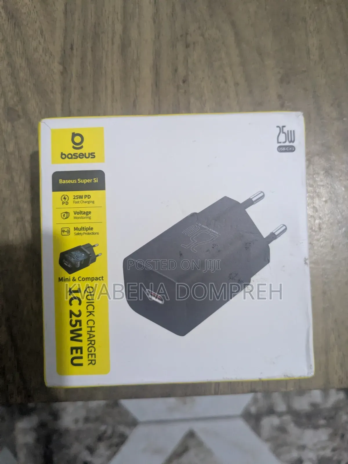 Original Baseus Type C to Type C 25 Watts Fast Charging Adapter