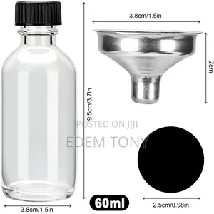 10pack 60ml Bottles With Caps,Small Clear Glass,Wellness Shot Bottles
