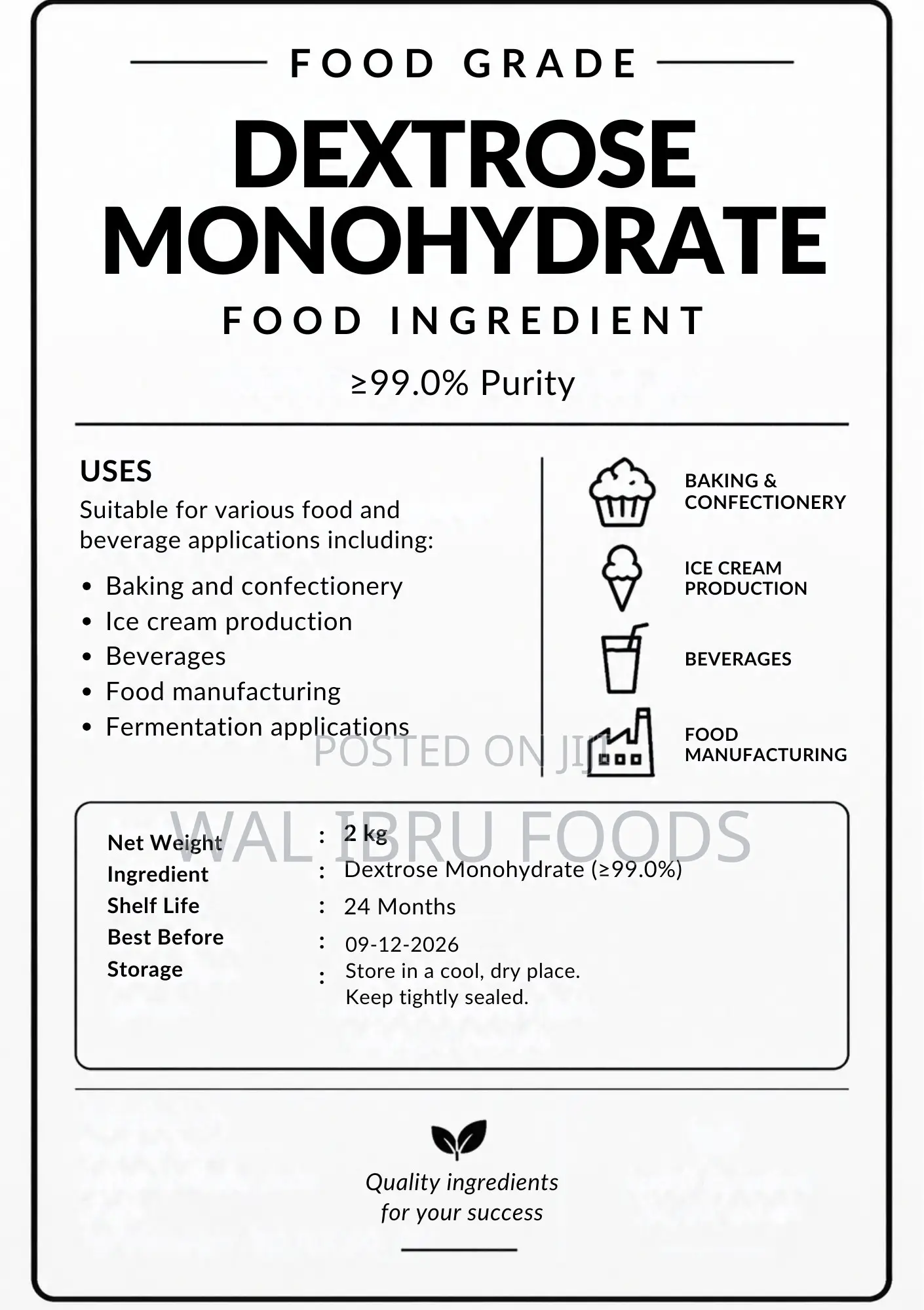 Dextrose Monohydrate