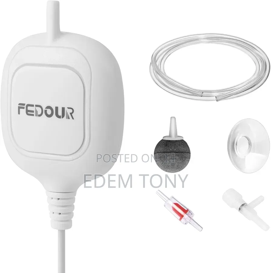 FEDOUR Mini Aquarium Air Pump, Nano Ultra Quiet Fish Tank Aerator