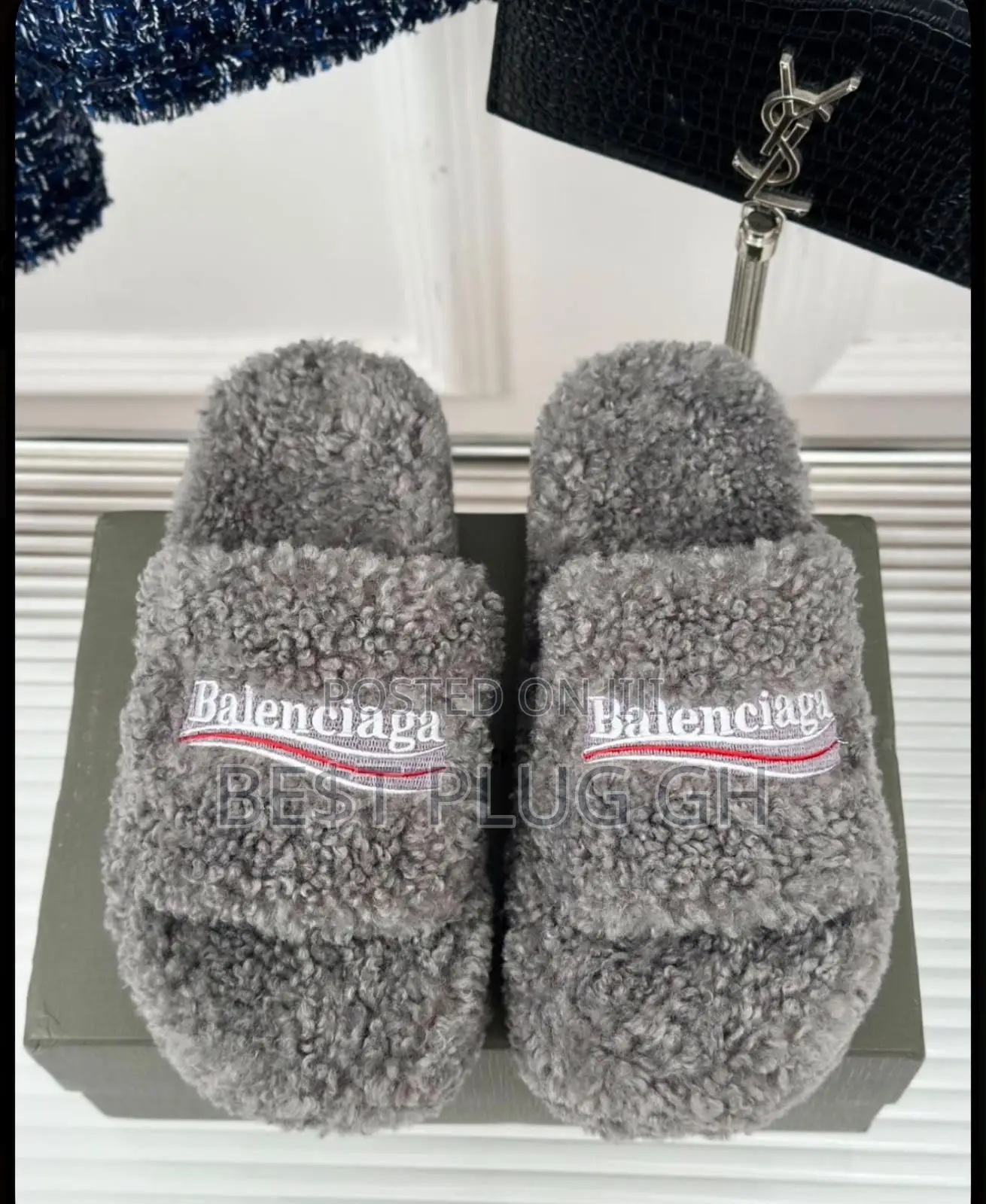 Balenciaga Furry/ Teddy Slide