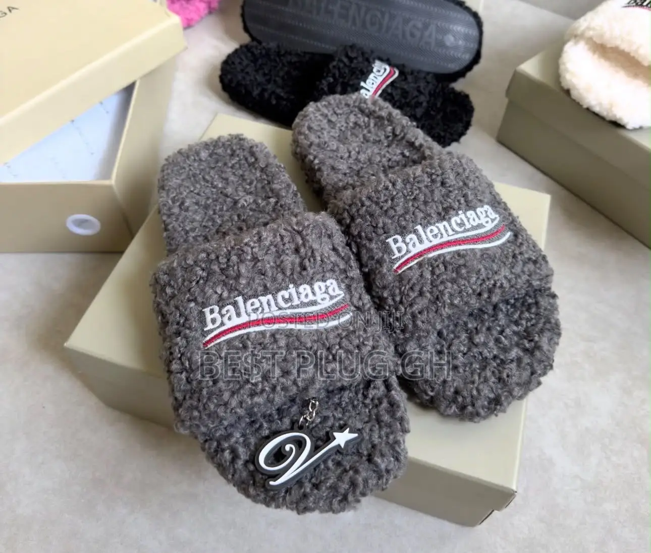 Balenciaga Furry/ Teddy Slide