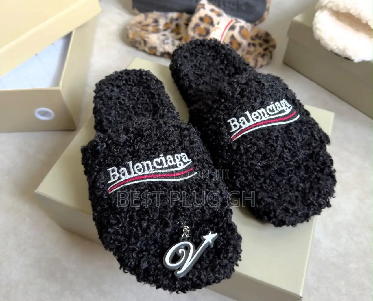 Balenciaga Furry/ Teddy Slide