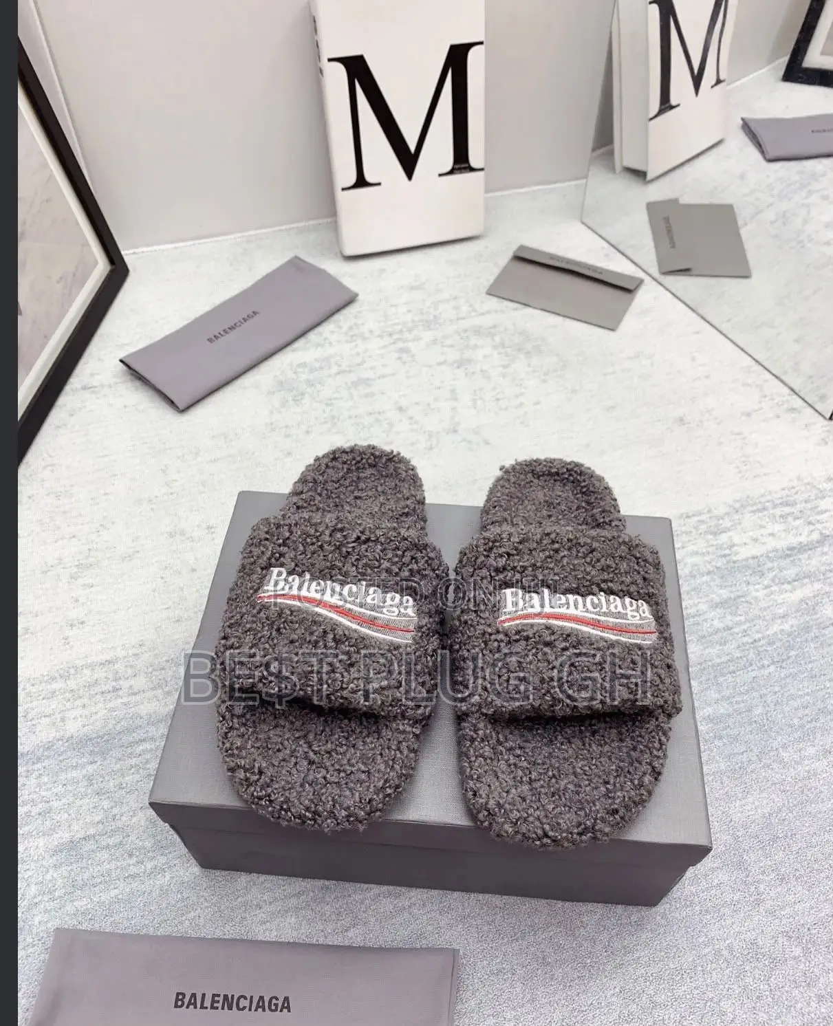 Balenciaga Furry/ Teddy Slide