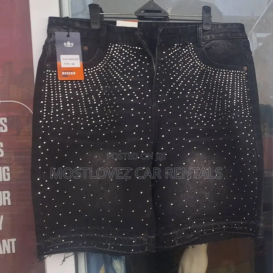 Stock Stone Short Jeans Baggy Waist Size 34,36 in Store