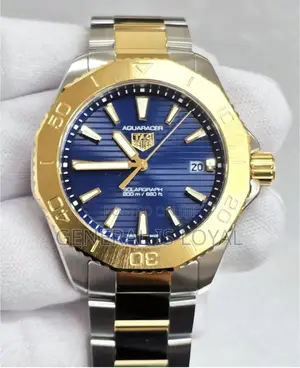 TAG HEUER Aquaracer Solargraph 40MM Blue Dial Two-Tone Men's Watch 