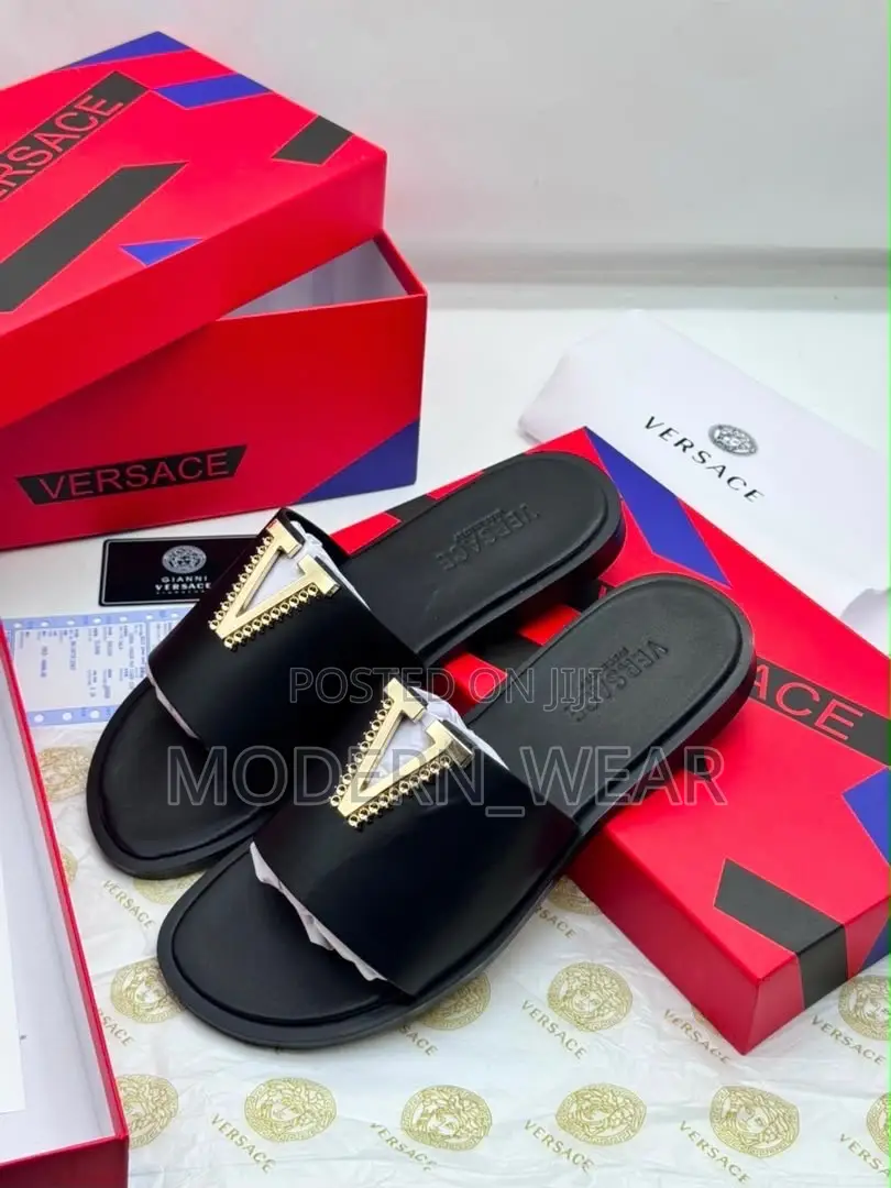Super Quality and Executive Versace Brand of Flat Sole Slippers