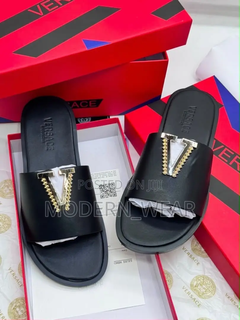 Super Quality and Executive Versace Brand of Flat Sole Slippers