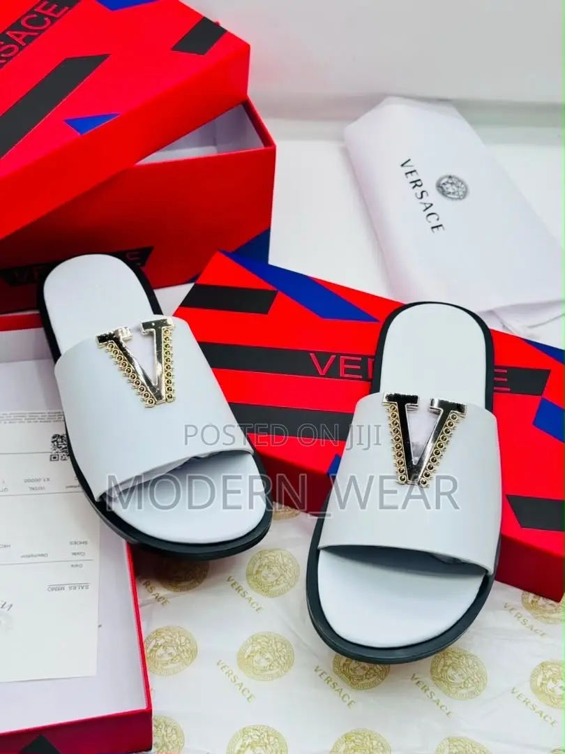 Super Quality and Executive Versace Brand of Flat Sole Slippers