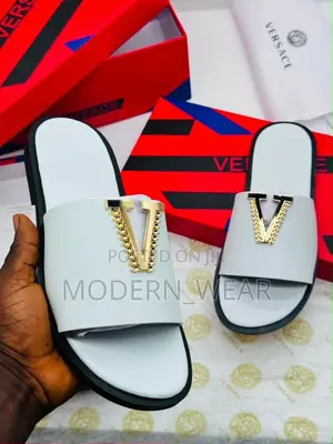 Super Quality and Executive Versace Brand of Flat Sole Slippers