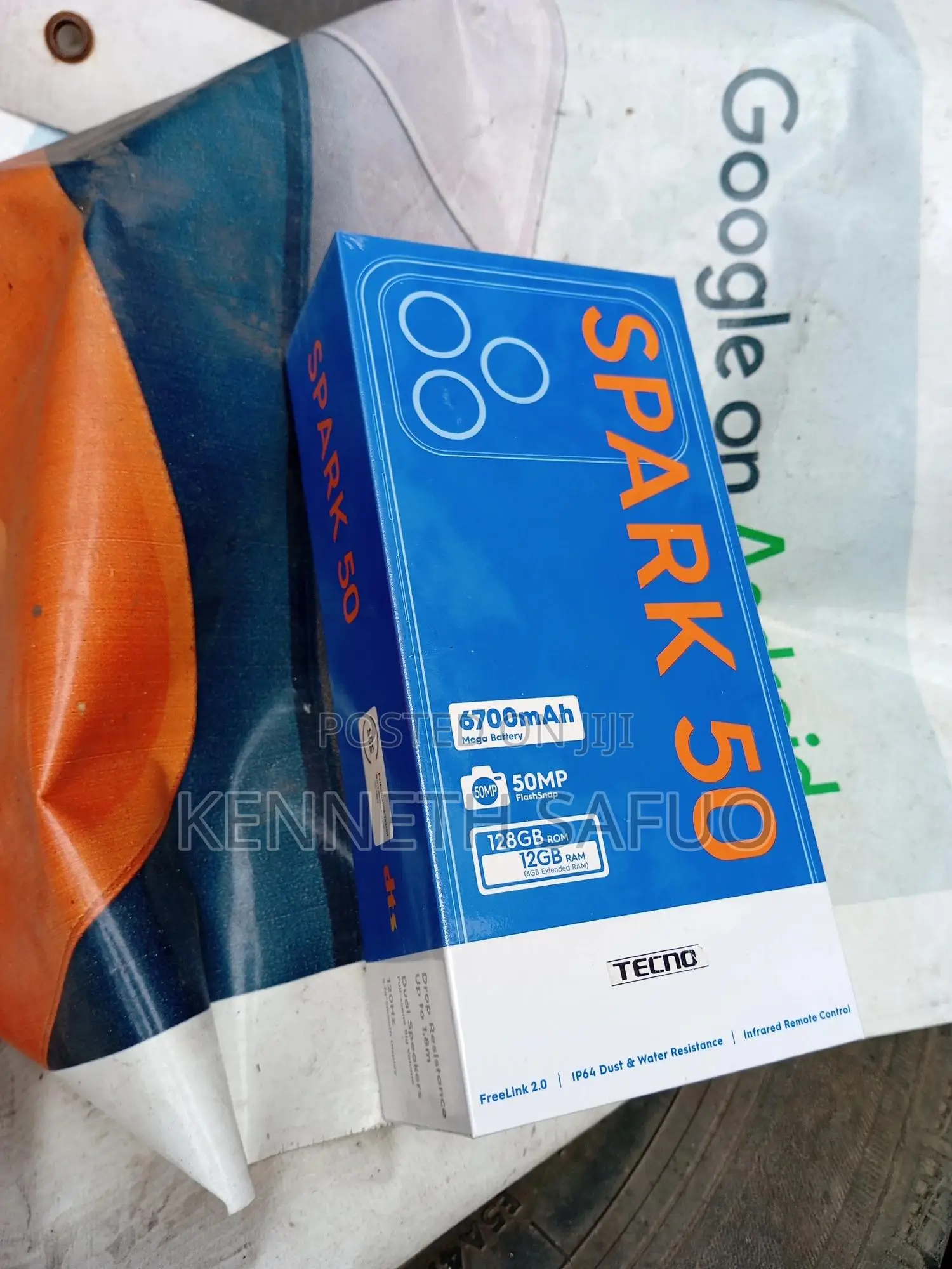 New Tecno Spark 50 128 GB Black