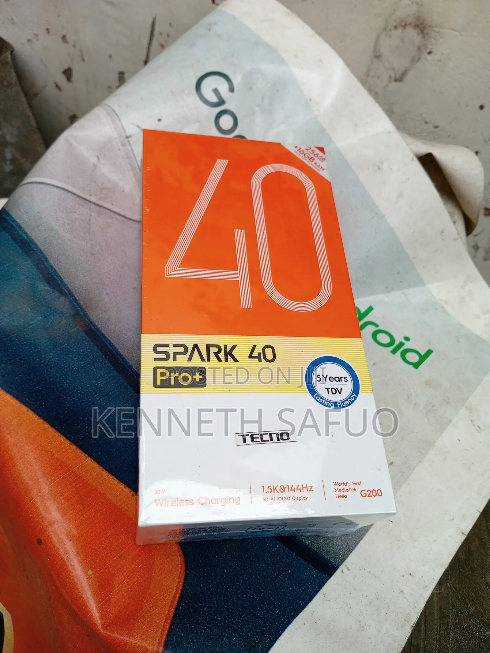 New Tecno Spark 40 Pro+ 256 GB Black