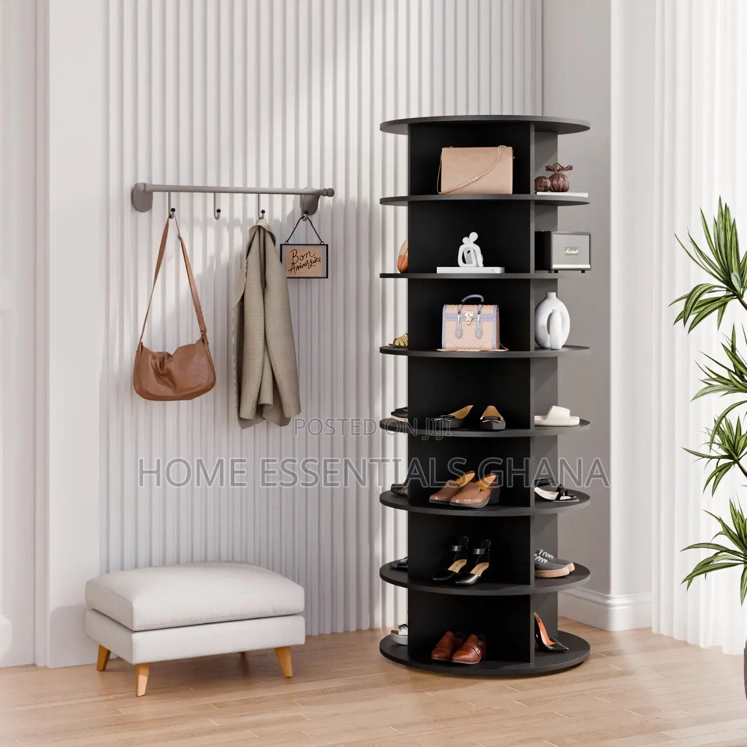 360 Rotational Shoe Rack