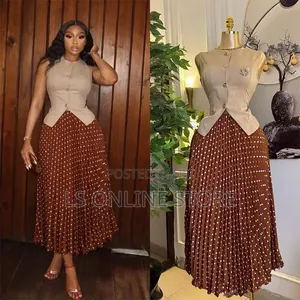 Sleeveless Waistcoat and Skirt