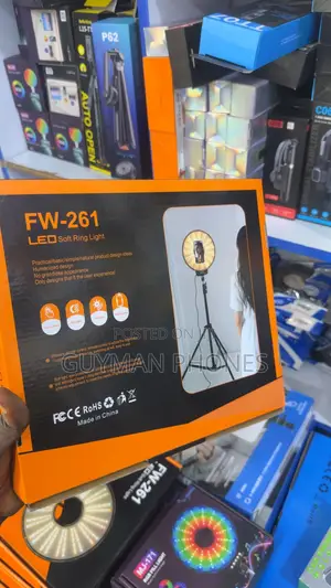 Fw-261 Led Ring Light + Tripod Stand