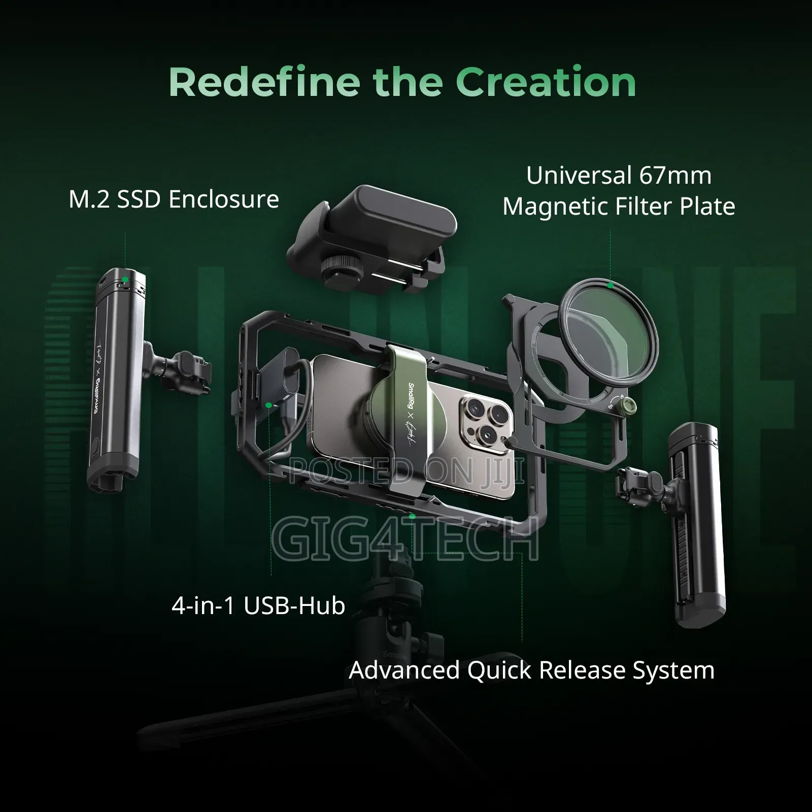 SmallRig Mobile Video Kit | Quick-Release Cage | Phone Cage