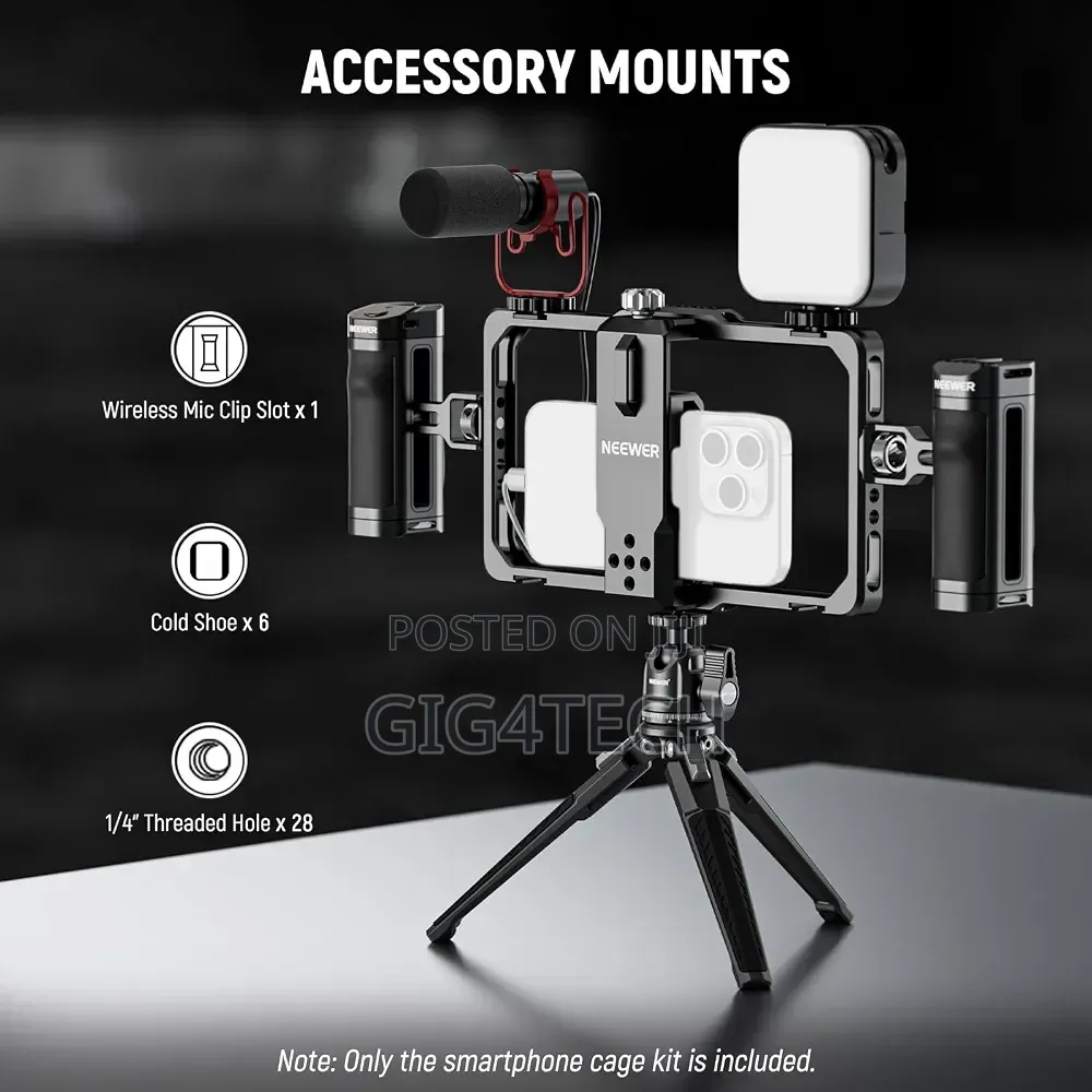 NEEWER Universal Phone Cage Video Rig With Side Handle