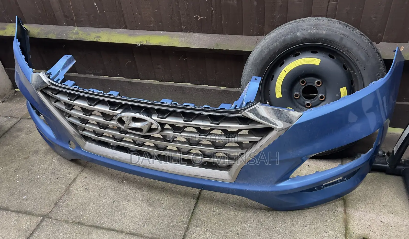 Original 2016 Hyundai Tucson- Front Bumper Blue Complete