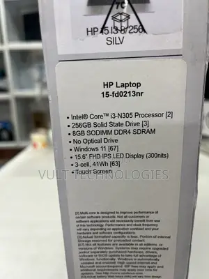New Laptop HP 15 8GB Intel Core i3 SSD 512GB