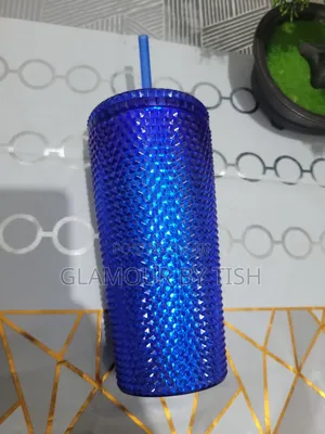 Studded Tumbler With Straw