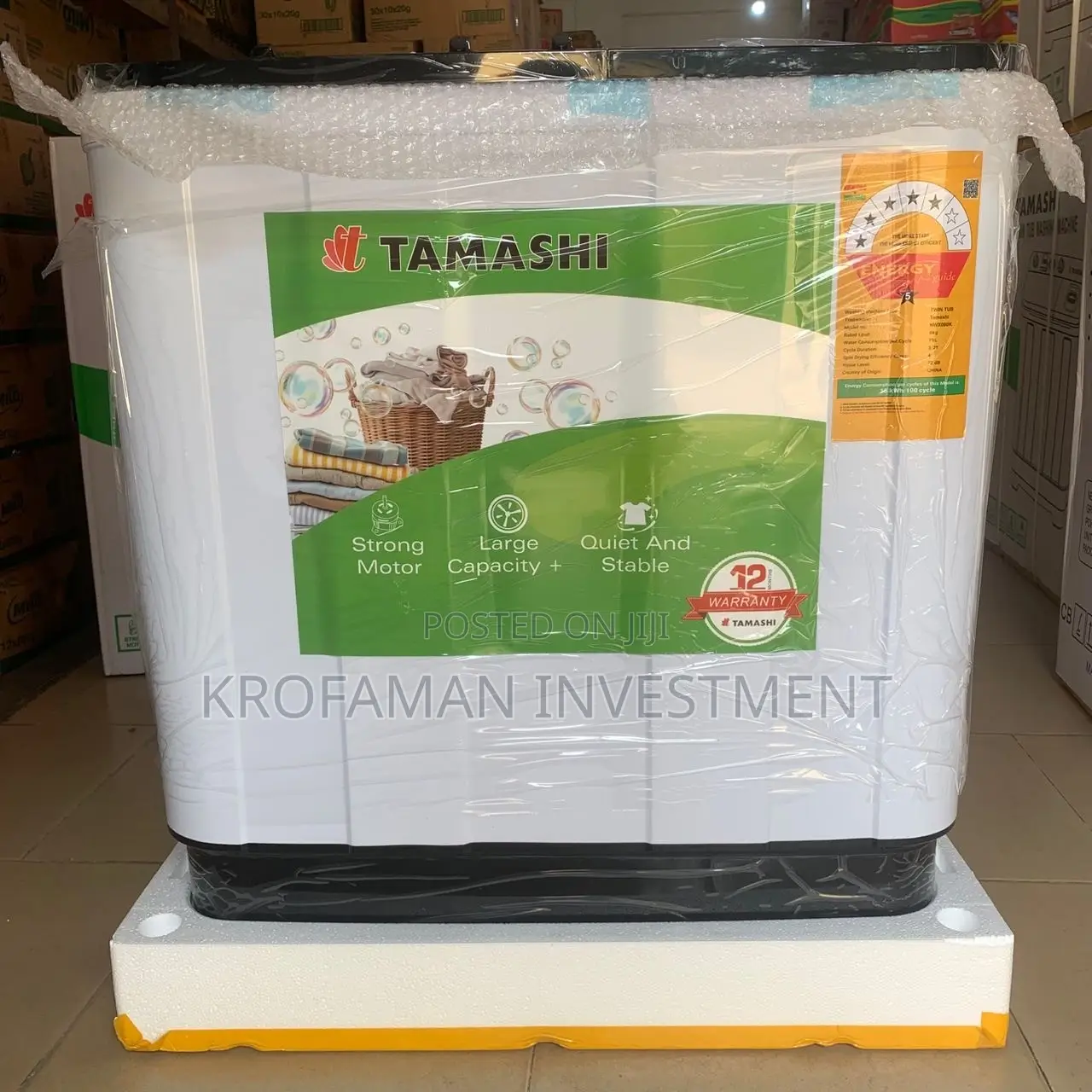 Tamashi 8kg Twin Tub Washing Machine